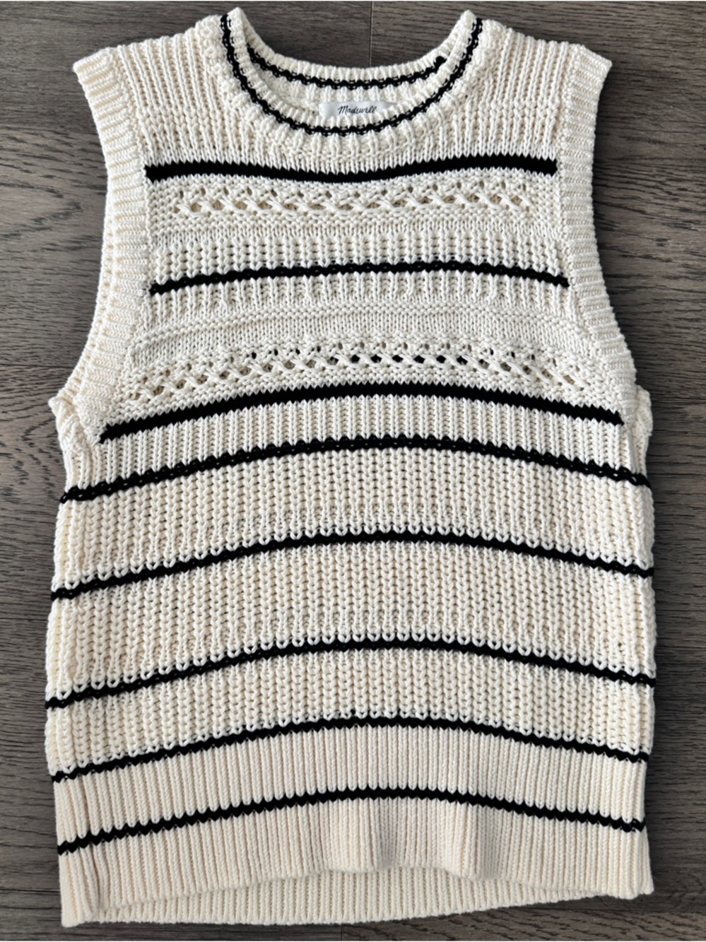 NWOT Madewell Open-Stitch Sweater Tank